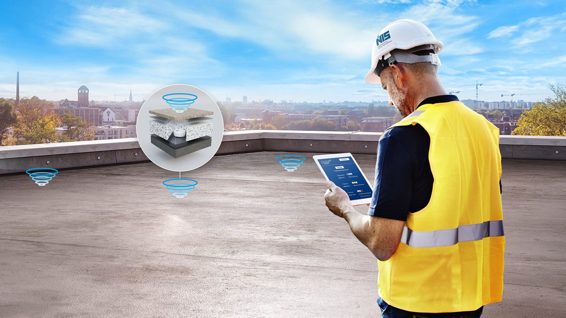 Digitale Dichtigkeitsprüfung Ihres Flachdachs durch das NIS Roof Management