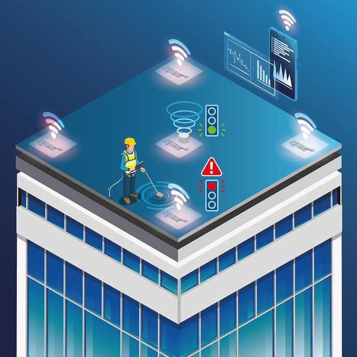 Digitale Dichtigkeitsprüfung Ihres Flachdachs mit dem NIS Monitoring System R.O.S.I. Hybrid