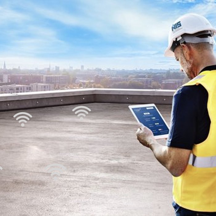 NIS Roof Monitoring| NIS Roof Management | R.O.S.I. Sensortechnik | zerstörungsfreies Auslesen der Feuchtedaten